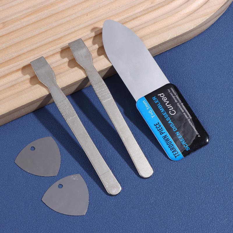 Phone Opening Tool - 新しい # 5 in 1 プロフェッショナルステンレス製曲面スクリーン分解ツールセット（携帯電話、タブレット、ノートパソコン修理用金属製スパッジャー分解キット）