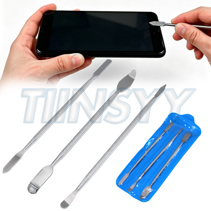 Phone Opening Tool - 汎用携帯電話修理ツールキット。分解用ブレード、こじ開け用工具、金属製バール、分解キット、携帯電話用スパチュラ、手動工具セット。