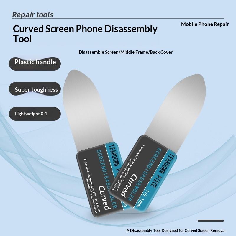 新しい # 5 in 1 プロフェッショナルステンレス製曲面 - Phone Opening Tool のレビューと価格